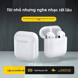 Tai Nghe Bluetooth Pro4 | Tai Nghe Không Dây Bán Trong Tai Mini Siêu Pin - Chống Ồn Hiệu Quả - Âm Thanh Sống Động - Đề Kháng Nước