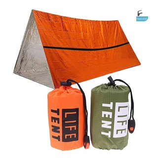 Bộ lều sinh tồn cho 1 người - Lều tam giác kèm túi ngủ, chăn giữ nhiệt và túi lưu trữ tiện lợi