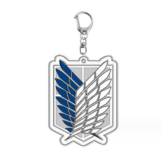 Móc Khóa acrylic Hình attack on titan Wing of freedom