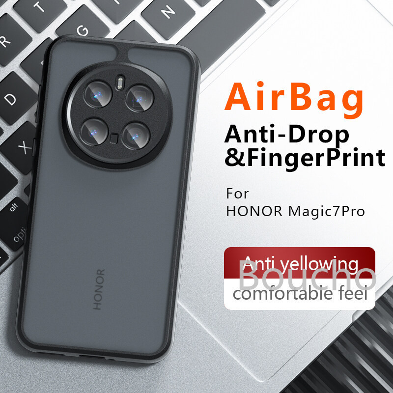 Dành Cho Honor Magic 7 6 5 Pro Magic7 Magic7Pro 7Pro 5G Ốp Điện Thoại Trong Suốt Mờ Giáp Bảo Vệ Chống Sốc Mặt Sau Chống Vân Tay Bìa Cứng