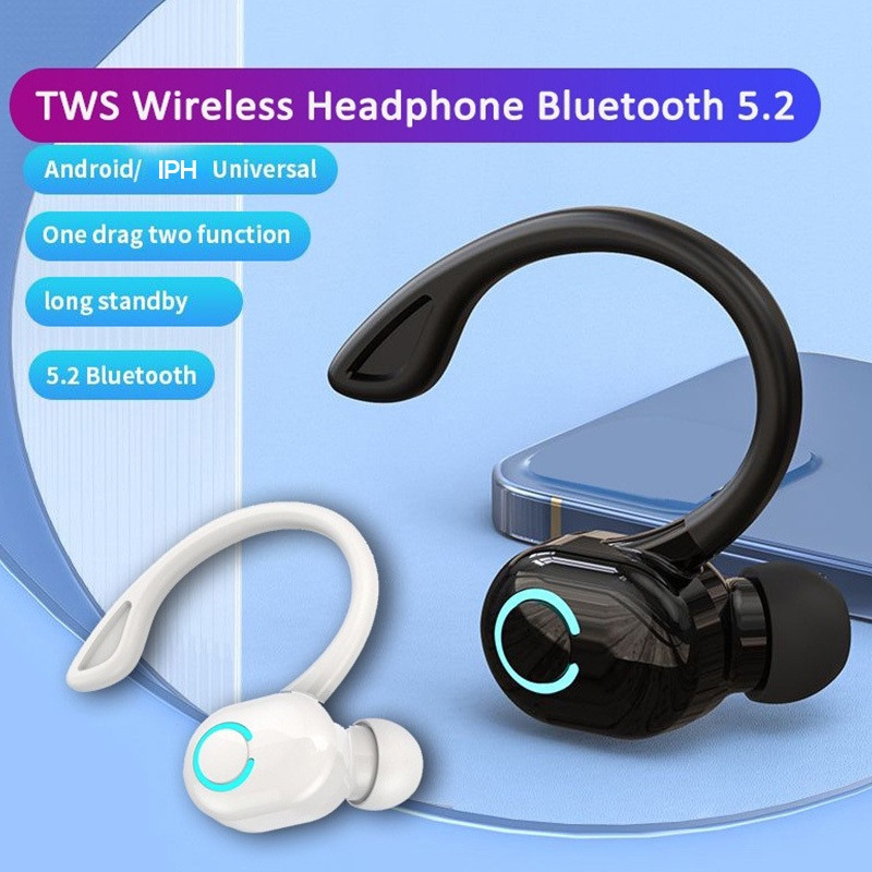 S10 Tai Nghe Đơn Treo Tai Nghe Không Dây Mini Bluetooth Rảnh Tay Stereo Tai Nghe Chống Thấm Nước Có Mic