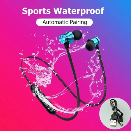 Tai nghe nhét tai HQAi X12 Chơi game không dây Dây đeo cổ thể thao Tai nghe Bluetooth tích hợp Micrô âm nhạc Tai nghe nhét tai HIFI Tai nghe pin dài cho tất cả các điện thoại