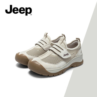 JEEP Nữ Mùa Hè Mới Phát Hành Lưới - Giày Thể Thao Trên, Đế Mềm Thoải Mái, Thiết Kế Thoáng Khí, Móc - Và - Vòng Một - Bước - Trên Giày