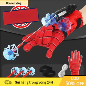 【24H】Găng tay đồ chơi Người Nhện bắn tơ dây dài 5m có giác hút – quà tặng siêu nhân nhện cho bé trai mê Marvel