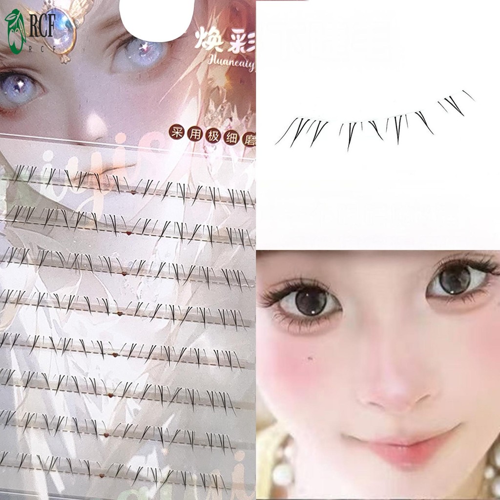 Lông mi dưới thực tế 5-7mm Lông mi giả cụm đơn lông mi giả thích hợp cho phụ nữ mọi lứa tuổi