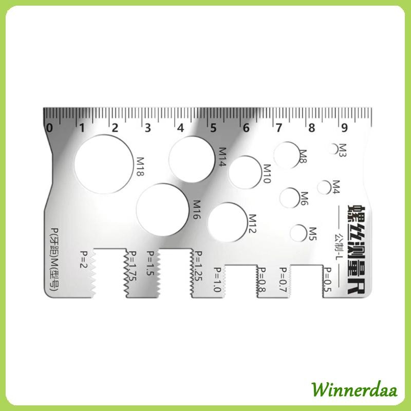 WINN Độ Chính Xác Vít Sợi Calipers Để Xác Định Đường Kính Đường Kính Và Kích Thước Mũi Khoan Tập Kích Thước Đồng Hồ Đo