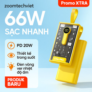 Pin Dự Phòng 30000mAh, Sạc Nhanh 66W, Màn Hình LED, Thiết Kế Công Nghiệp, Dung Lượng Lớn, Sạc Siêu Nhanh