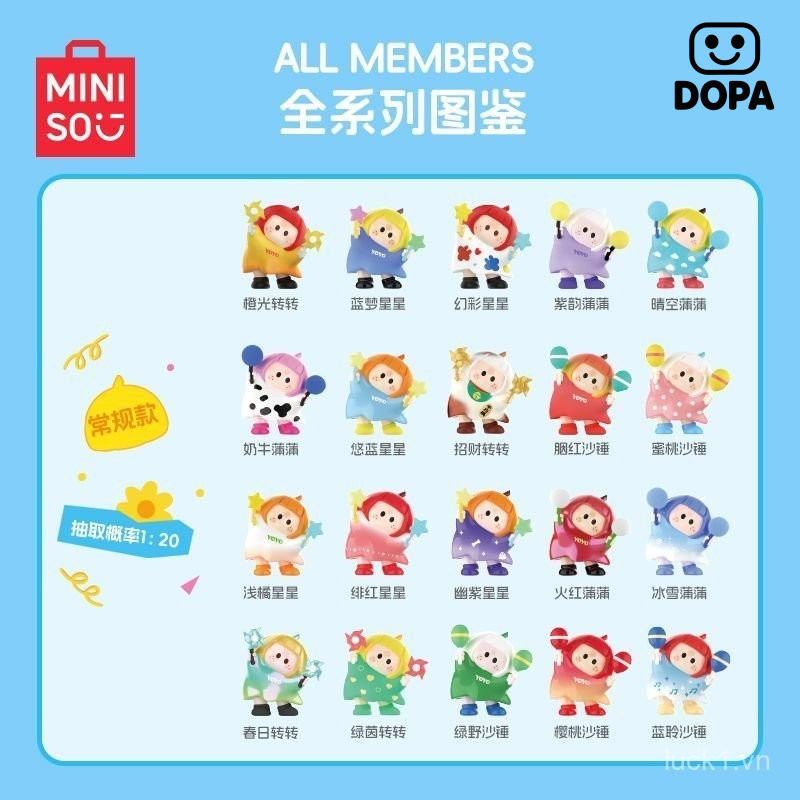 Bán MINISO MINISO MINISO Nước Sốt Phải Dễ Thương Vui Nhộn Đầu Trầy Xước Series Hộp ICON Hình-Made Hộp Bí Ẩn Trang Trí Búp Bê