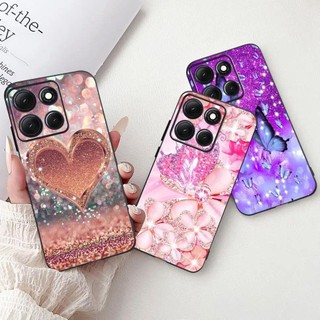 Dành Cho Motorola Moto G86 G56 5G / Motorola G66j G66y G86 Vỏ Điện Thoại Điện Thoại Sang Trọng Bướm In Hình Hoa Vỏ Mềm