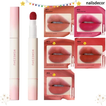 NAILSDECOR Lip Tint, Son môi nhung mờ chống thấm nước 5 màu, Son môi cốc chống dính bền lâu Trang điểm mỹ phẩm Unisex