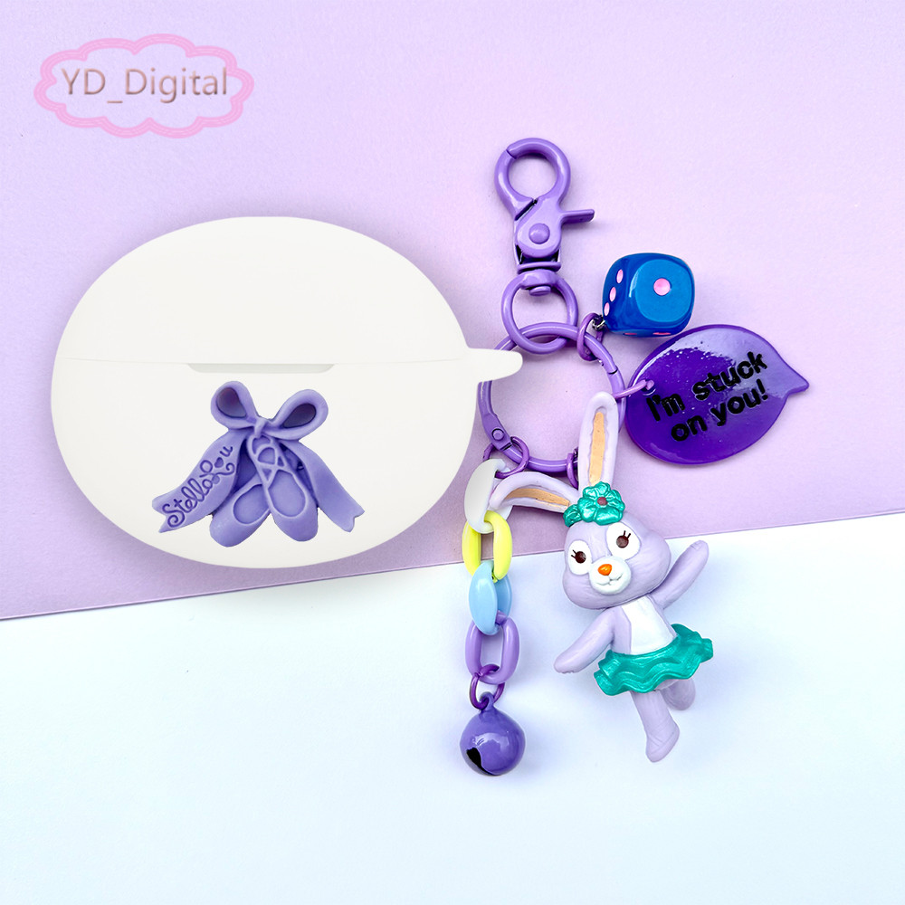 Dành Cho Oppo Enco X3S Vỏ Bảo Vệ Silicon Tai Nghe Vỏ Mềm Dễ Thương Chống Sốc Mềm Bảo Vệ Tai Nghe Tai Nghe Có Thể Giặt Được Da Với Mặt Dây Chuyền Hoạt Hình