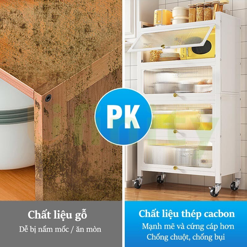 Lifinity Kệ Lưu Trữ Đa Năng 3/4/5/6 Tầng Phù Hợp Trưng Bày & Lưu Trữ Đồ Dùng Nhà Bếp Thông Minh