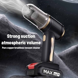 Máy hút bụi ô tô không dây 95000Pa Đức Creta cầm tay nhỏ gọn lực hút mạnh không chổi than sạc USB tiện lợi 2025