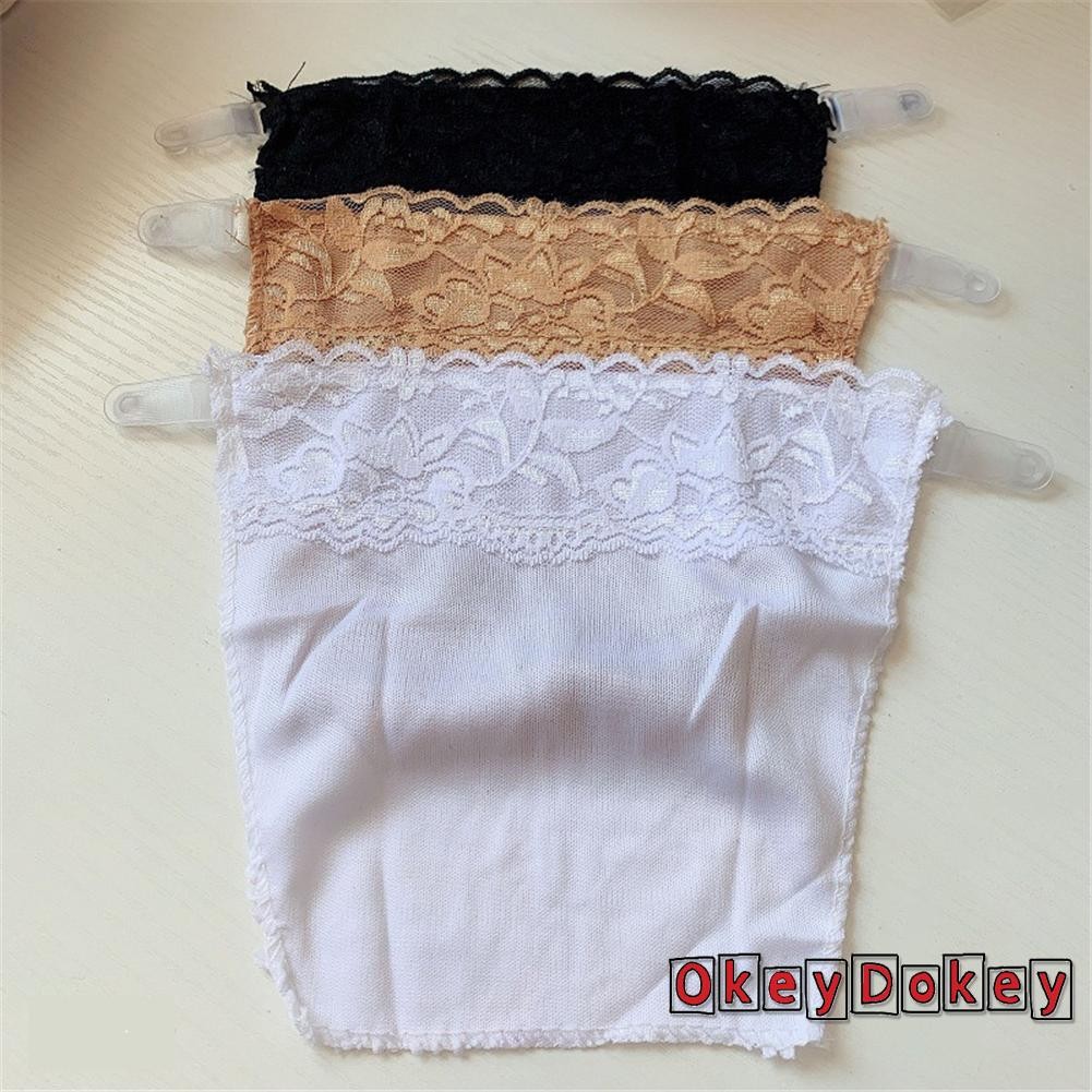 OKDK - Bộ 3 Miếng Kẹp Ren Chống Trầy Xước Cho Áo Ngực Mock, Màu Trơn Phân Chia Bao