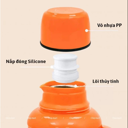 Phích Giữ Nhiệt Mini 1000ml Nhỏ Gọn Tiện Lợi Giữ Nhiệt 24h