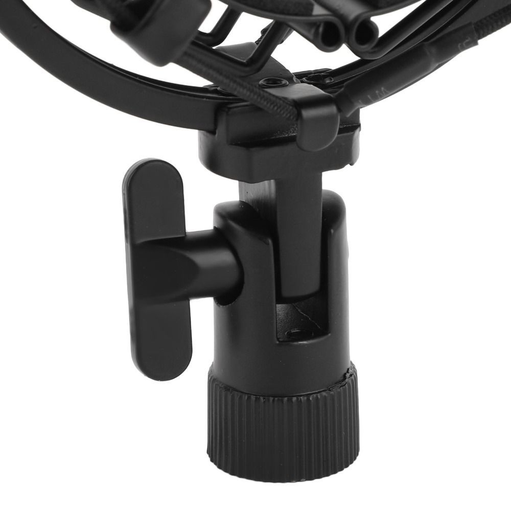 STABFOAM Micro Shock Mount, Mic treo chống rung màu đen Giá đỡ chống rung, Giá đỡ giảm xóc Mic xây dựng bằng nhôm cho micrô đường kính 55 65mm