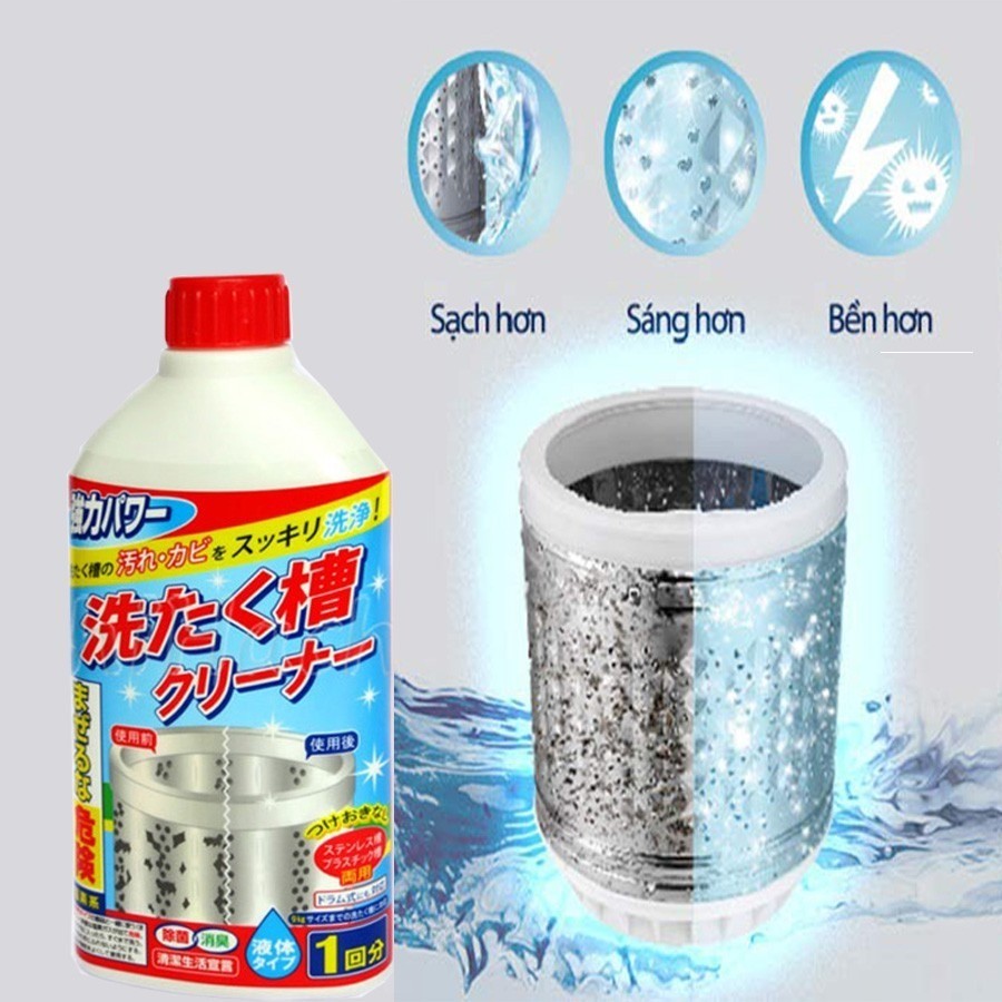 Nước Tẩy Lồng Máy Giặt Rocket 550g Nội địa Nhật Bản