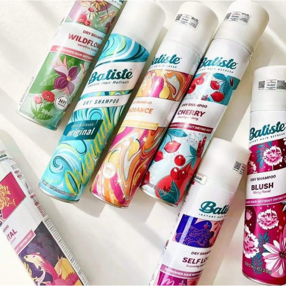 Dầu Gội Khô Batiste 200ml nội địa Anh chính hãng, giảm bết, tạo kiểu tức thì