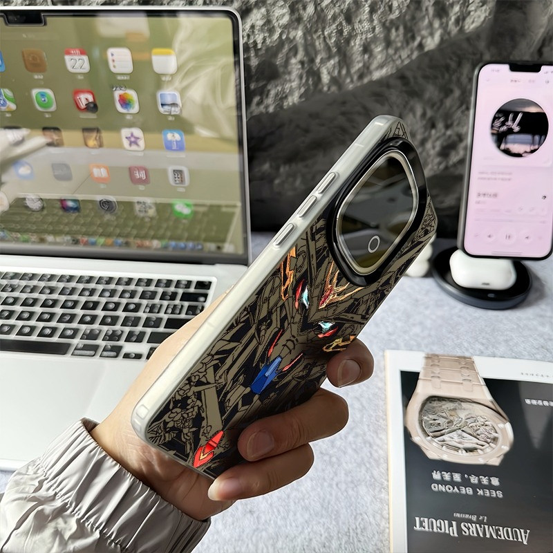 Dành cho iQOO 15 13 12 Pro Z10 Turbo Z9 Z9X Neo 11 Neo 10 Pro Neo 9 Mobile Suit Gundam Micro Matte Frosted Phone Case cho iQOO Z9 Turbo Z8 Ốp điện thoại iQOO chống sốc