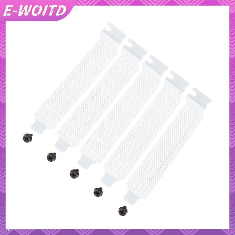 E-woitd 5 Chiếc Máy Tính Để Bàn Máy Chủ Khung Xe PCI Làm Mát Bụi Lọc Vách Ngăn Khe Cắm PCI Bảng PC Vỏ Máy Tính Thông Gió Vách Ngăn Lưới HNVN