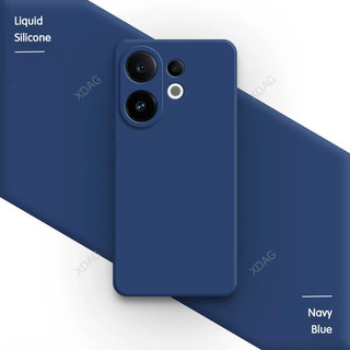 Ốp Điện Thoại Bảo Vệ Ống Kính Cho VIVO V60 X200 FE S30 Pro Mini 5G Mềm Vuông Lỏng Silicon Bên Trong Đổ Xô Hai Lớp Mặt Sau