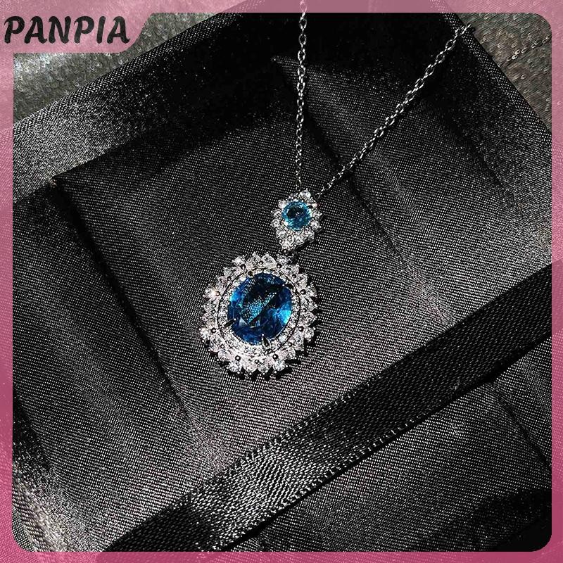 PNPIA-3 Cái / bộ Thanh Lịch Sang Trọng Pha Lê Zircon Vòng Cổ Bông Tai Nhẫn Dành Cho Nữ Bé Gái Tiệc Cưới Bộ Trang Sức Quà Tặng