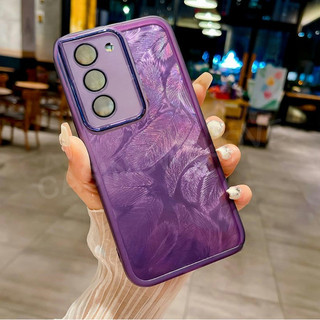 Ốp Điện Thoại Cho Redmi 15 Redmi15 15C 4G 5G 2025 Lấp Lánh Lông Vũ Silicon Chống Sốc Vỏ Bảo Vệ Ống Kính Máy Ảnh Ốp Lưng