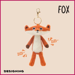 Nhồi Bông Cáo Móc Khóa 6Inch Dễ Thương Cáo Ngộ nghĩnh Xe Túi Xách Mặt Dây Chuyền Thời Trang Phụ Kiện Trang Trí Nhà Mặt Dây Chuyền Trang Trí pomervn