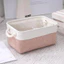 Giỏ đựng đồ lặt vặt đơn giản Đồ nội thất gia đình Nhật Bản Đồ chơi đơn giản Giỏ lưu trữ Quần áo phòng ngủ Quần áo bẩn Giỏ lưu trữ Vải lanh Phong cách