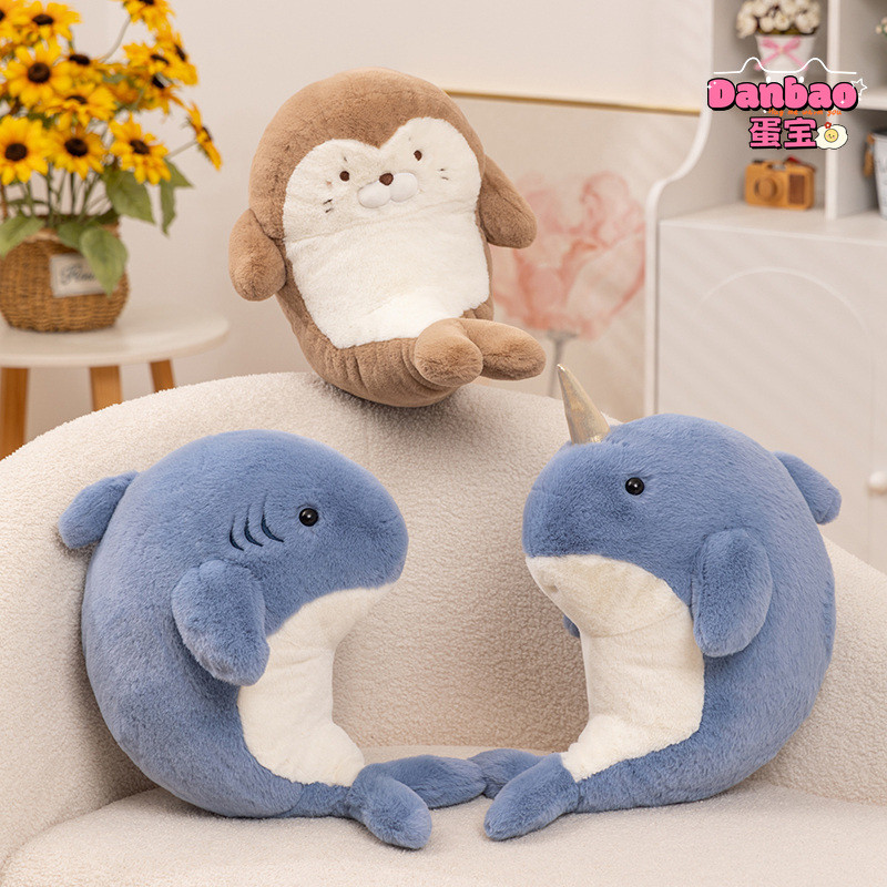 Con Dấu Lười Và Cá Mập Sang Trọng Đồ Chơi Cá Voi Dễ Thương Búp Bê Kỳ Lân Cá Voi Quà Tặng Cho Người Bạn Quà Tặng Sinh Nhật Danbao Đồ Chơi