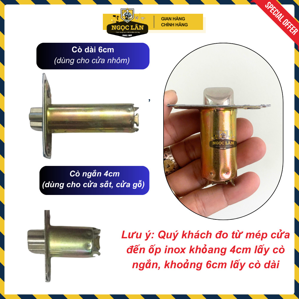 [Giá tốt] Khóa tay nắm, khóa quả đấm Gofurther xi bóng cò ngắn, dài chất lượng giá tốt