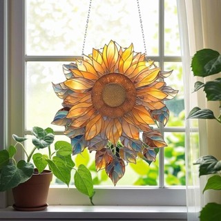 Hoa Hướng Dương Bắt Mặt Trời Tinh Tế Hoa Hướng Dương Acrylic Trang Trí Cửa Sổ Hoa Hướng Dương Tường Nghệ Thuật Sống Động Hoa Chống Nắng Bắt Trang Trí Nhà shopidaevn