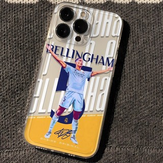Ốp điện thoại Bellingham cho iPhone 11, / 16 12 / 13 / 14 / 15pro Max, cá tính sáng tạo thú vị. Vỏ trong suốt, chống thấm nước, chống sốc, vỏ bảo vệ