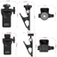 Giá đỡ đèn Flash máy ảnh YRBWD, Kẹp đèn Mini bằng nhựa cầm tay, Giá đỡ vít 1 / 4 hữu ích Điện thoại di động Máy tính lấp đầy ánh sáng Video cố định Phụ kiện chụp ảnh