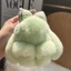 SAVORBOX Pompoms Bow Rabbit Mặt dây chuyền, Treo trang trí Búp bê nhồi bông Móc khóa búp bê thỏ lông tơ, Phụ kiện túi móc khóa xe sang trọng hoạt hình dễ thương