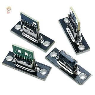 Twe 1 Cái Type-C Nữ Cổng Kết Nối Jack Cổng Sạc USB 3.1 Loại C Ổ Cắm Có Tấm Cố Định VN