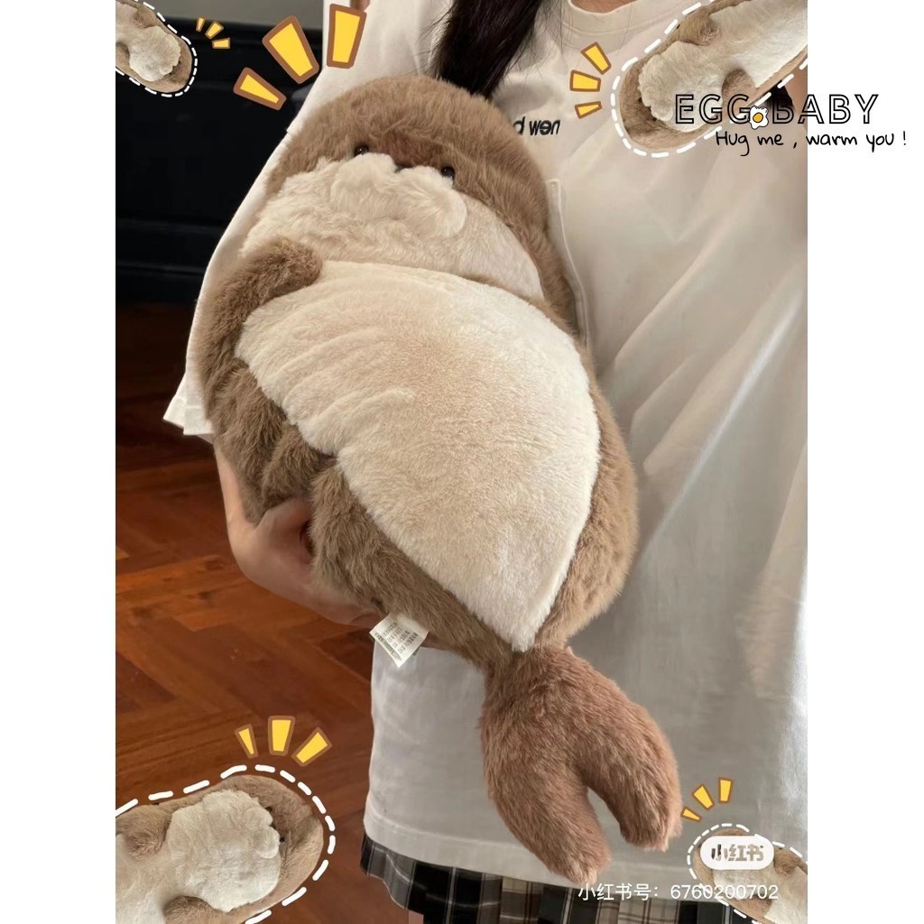 Lớn Lười Otter Sang Trọng Búp Bê Mềm Cói Gấu Bông Sang Trọng Đồ Chơi Nhồi Bông Biển Sư Tử Động Vật Ngủ Ôm Gối Trẻ Em Bé Trai Bé Gái Quà Tặng Sinh Nhật
