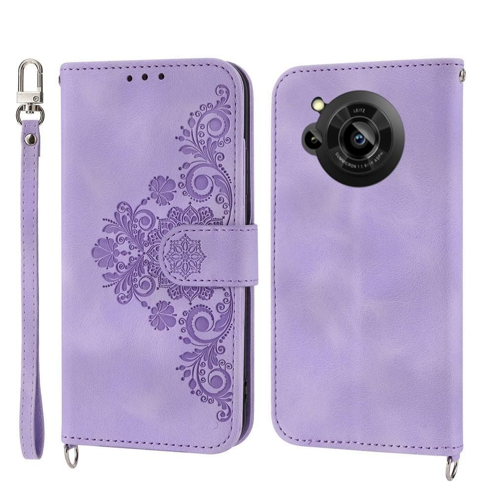Dành Cho Sharp Aquos R7, P7 Ốp Lưng coque Flip Wallet Vỏ Điện Thoại Di