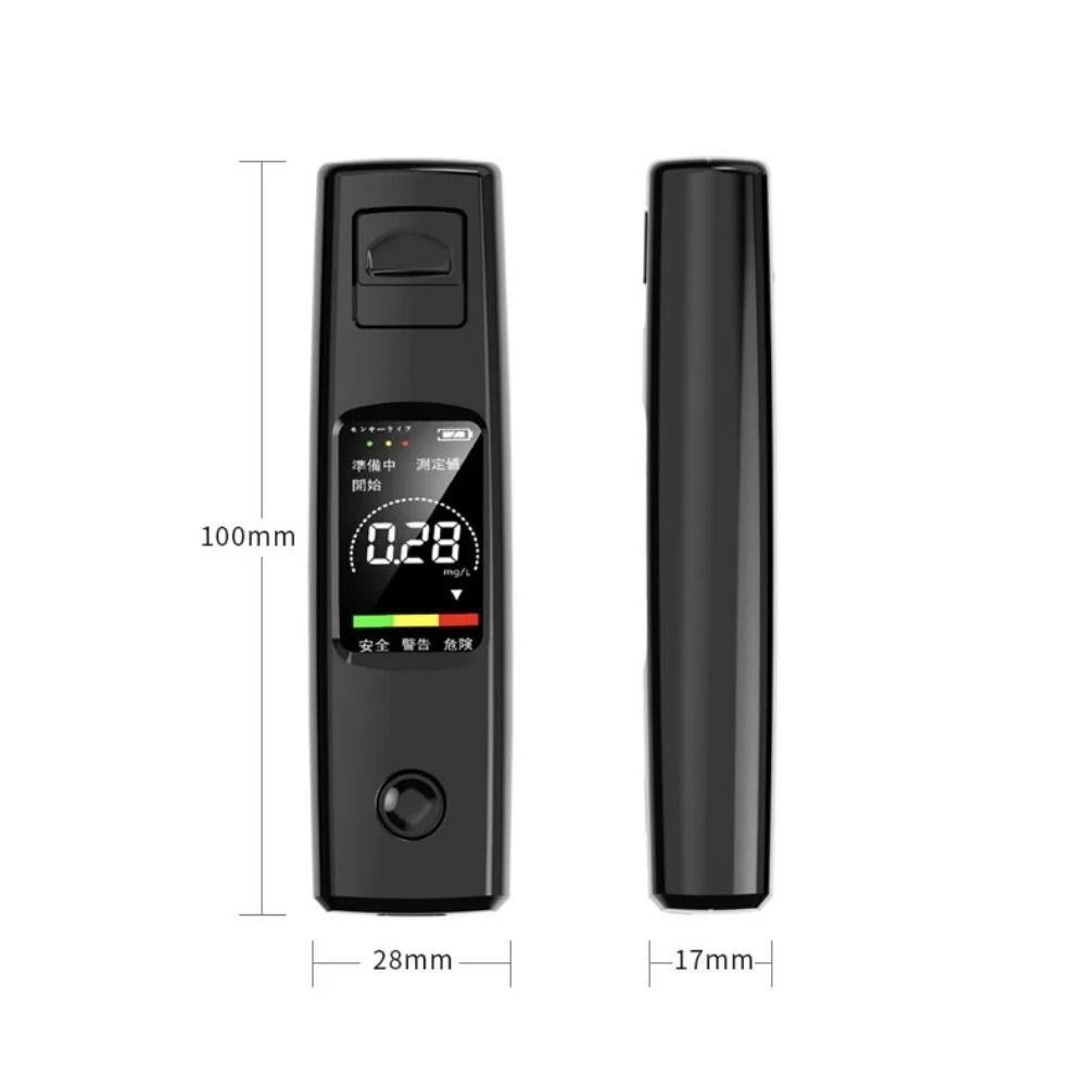 Máy kiểm tra cồn kỹ thuật số SAIA, Máy dò hơi thở chuyên nghiệp sạc TypeC, Máy dò khí màn hình LCD chất lượng cao cầm tay có độ chính xác cao