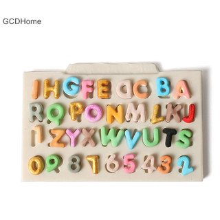Gcdhome Silicone Chữ Số Fondant Khuôn Bánh DIY Sugarcraft Sô Cô La Nướng Trang Trí HOT
