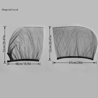 Diaper & CORED Cửa Sổ Ô Tô Lưới Xe Ô Tô Có Tấm Che Nắng Ô Tô Chống Muỗi Thông Gió Côn Trùng Thoáng Khí Bóng Làm Mát Màn Hình Cửa Xe Ô Tô Cửa Sổ YTH