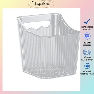 Giá nhựa vân sọc đựng đồ treo tường đa năng tiện dụng 3 phân loại ANGIHOME