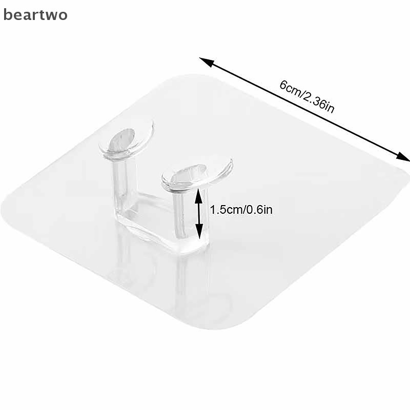 < Beartwo > 10 Chiếc Móc Bảo Quản Treo Tường Không Đục Lỗ Cắm Điện Ổ Cắm Giá Đỡ Bếp Trộm Móc Treo Tường Phòng Tắm Đẹp
