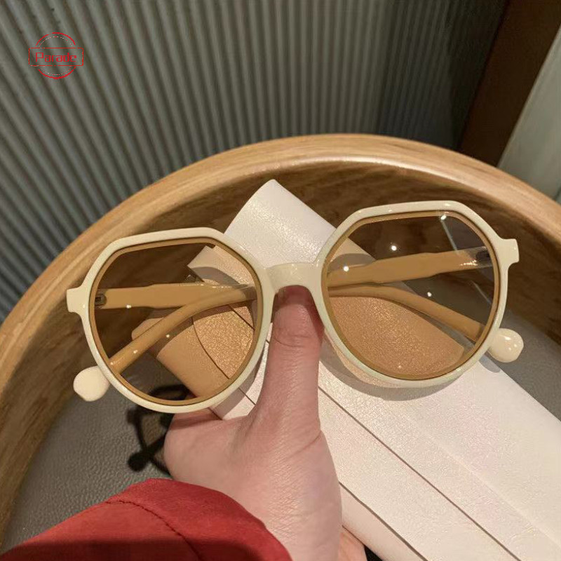 Diễu Hành Phong Cách Hàn Quốc Vintage Hình Học Khung Che Nắng Kính Dành Cho Nam Nữ Kính Mát Khung Thời Trang Kính Chống Tia UV VN