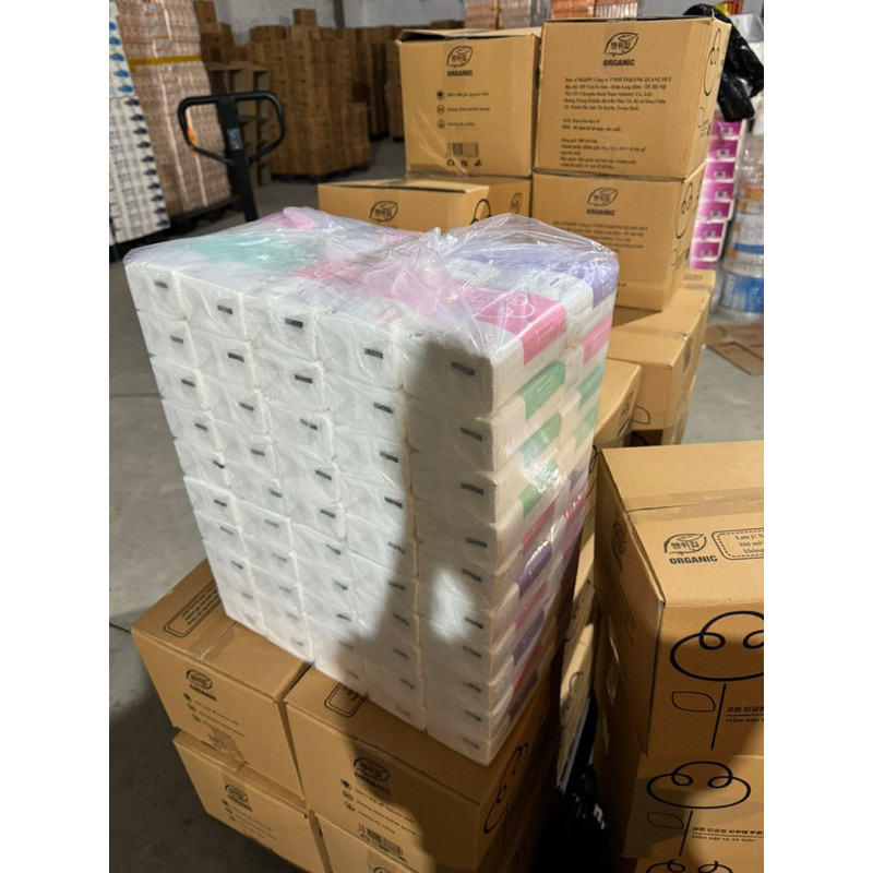[Combo 10 gói] Khăn giấy ăn rút lụa cao cấp organic 300 tờ 3 lớp mềm mịn [SHOP RẺ HN]