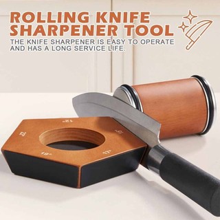 Rolling Knife Sharpener 15 and 20 Degree Sharpening Magnetic Angle Base kitchen