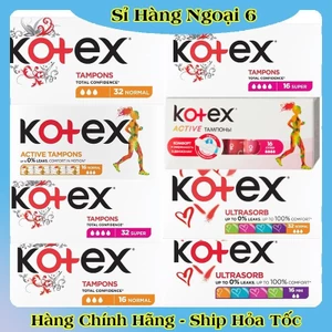 Băng Vệ Sinh TAMPON Kotex các size - Hàng Châu Âu