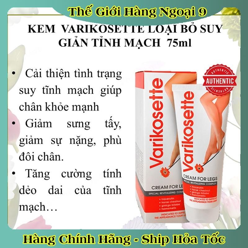 [DATE MỚI] Kem Suy Giãn Tĩnh Mạch Varikosette của Nga 75ml