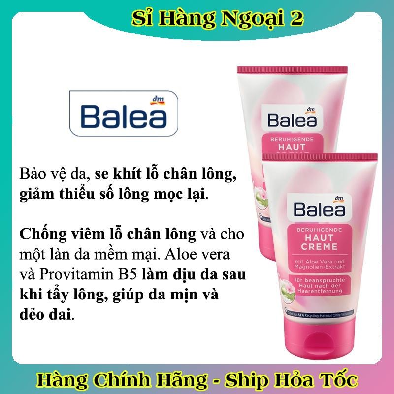 KEM ỨC CHẾ LÔNG MỌC - KEM DƯỠNG DA SAU WAX LÔNG - SAU CẠO LÔNG BALEA ĐỨC 125ML