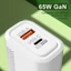 Ổ cắm sạc GaN ITRUMPET 65W, Bộ sạc điện thoại USB A + C sạc nhanh, Phụ kiện PD Type C Bộ sạc USB C EU / US cho / /